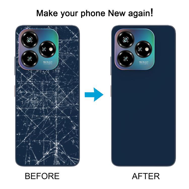 Para ZTE Blade V60 Design Z2350 cubierta trasera de batería de vidrio con adhesivo posterior