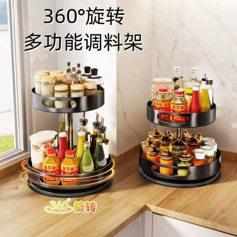 Кухня вращающиеся подставки для feast, полки для хранения, углы хранения, специальное масло, соль соус уксус круг multifunctional storage boxes
