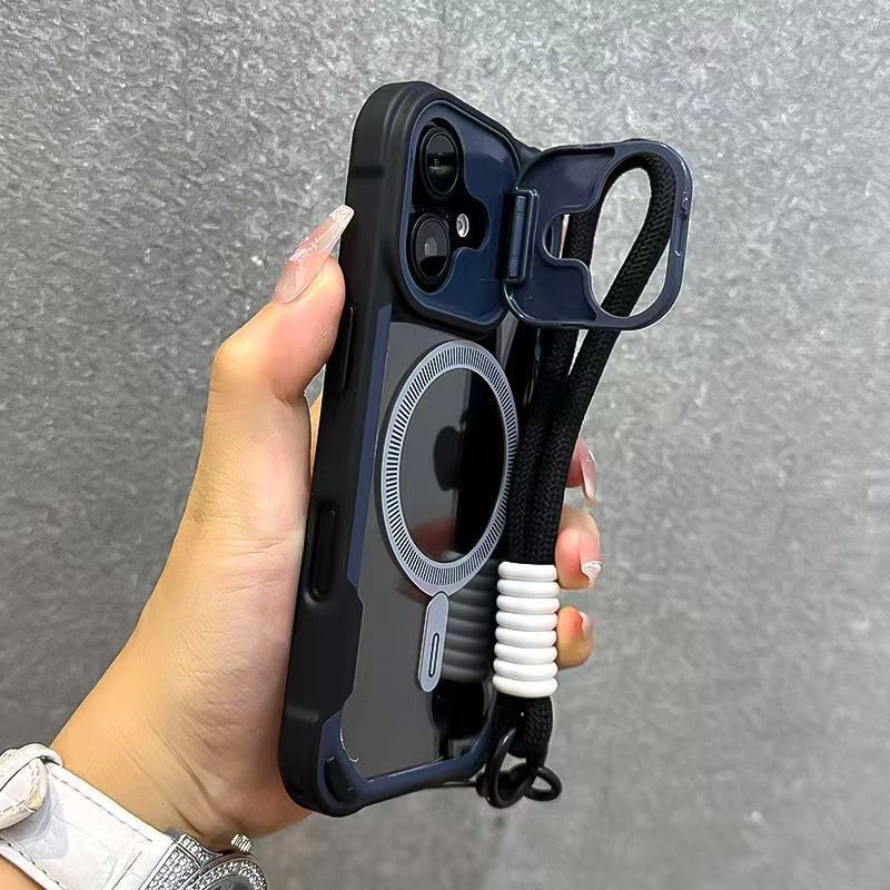 Escudo de oráculo multifuncional soporte de succión magnética para iPhone17 caso de teléfono celular a prueba de caídas manzana 15 14 juegos transfronterizos
