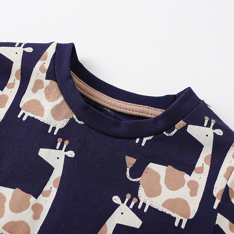 En stock malwee traje para niños verano nuevo estilo occidental casual cuello redondo ropa para niños europeos y americanos traje de dos piezas