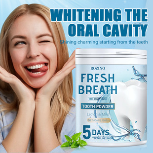 Cross-border exclusive for ROZINO Amazon explosion tooth cleaning powder tooth care tooth powder factory direct sales