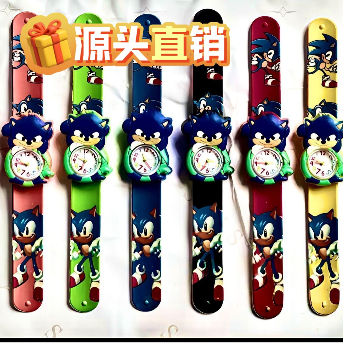 Factory Direct Sales Genuine Children's Slap Watch Cute Style Cartoon Series Spider Ribbon New Toy Watch