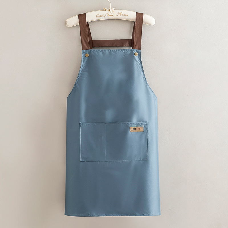 스트랩 방수 휴대폰 포켓 가죽 블루