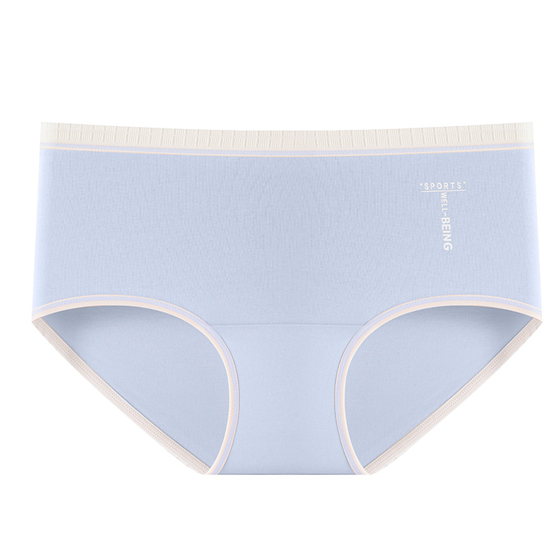 60 bragas de la serie de colores de contraste de algodón puro 9A antibacteriano 100% puro algodón entrepierna alta elástica transpirable calzoncillos de cintura media para niñas