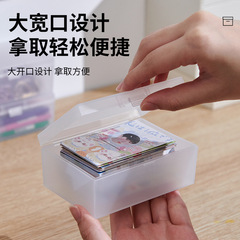 Cross-border Anime Card Storage Box Transparent Protective Small Card Box Points Card Deck Holder ID Organizing Box
