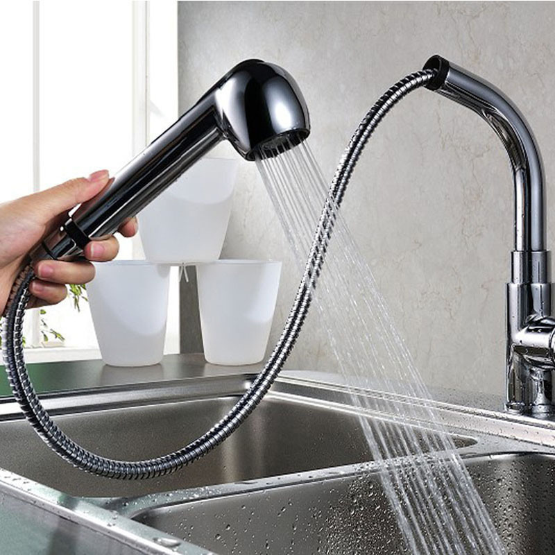 Cross-border pipe faucet shower head, kitchen sink, pull-out faucet, splash-proof shower head, factory wholesale pull-out head Specification drawing