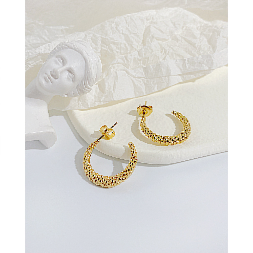 Fashion C Shape Stainless Steel Earrings Stainless Steel Earrings