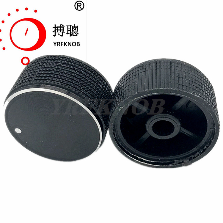 YRFKNOB铝合金旋钮30*15格子滚花菠萝格轮胎纹开关燃气灶旋钮帽