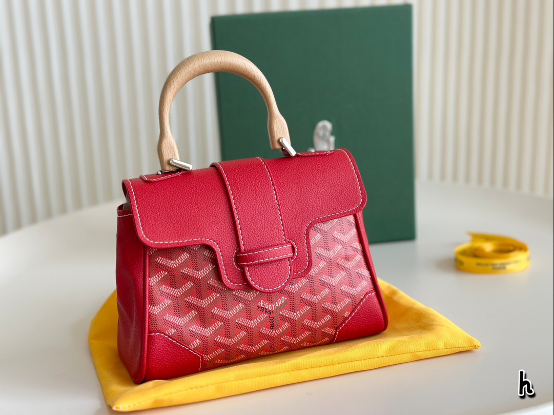 Dientes de perro Sai Kung Bolso 24 Goya GOYARD Bolso de cuero portátil de gran capacidad Trend Classic Fashion Messenger