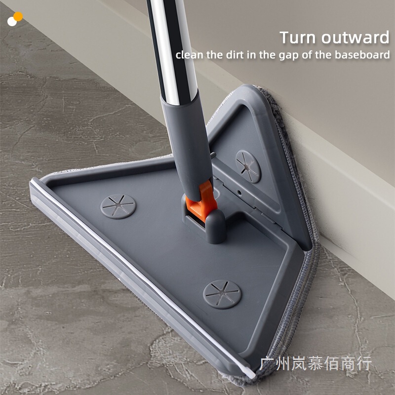 Multifunctional Wall Cleaning Tool, Kitchen Wall and Ceiling Cleaning Tool, Household Folding Triangle Mop
