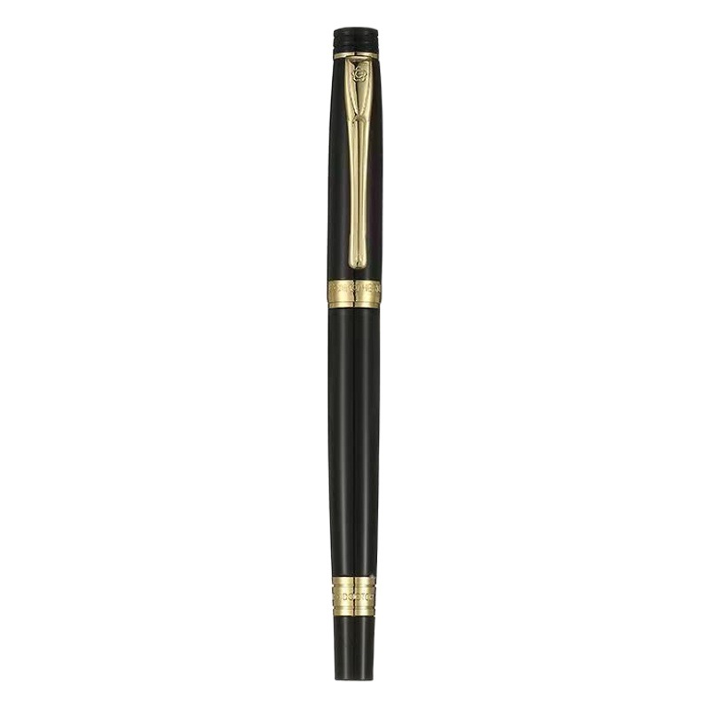Hero 3802 Signature Pen High-End Business Office Gift Engraving Metal Rod Black Gold Clip Heavy Feel Signature Pen