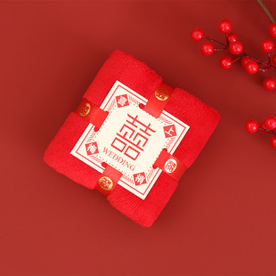 Wedding Red Bear Towel Souvenir Event Full Moon Return Gift Holiday Gift Wedding Shop Wedding Creative Towel