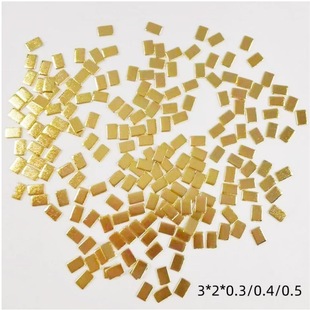 Contact Sheet 3 × 2 × 0.8 gold-plated conductive sheet braid contact point conductive sheet manufacturers a large number of current models Welcome to consult
