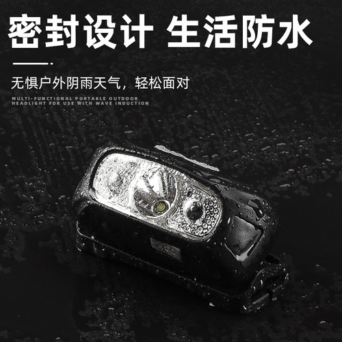 Inductive Headlamp Fishing-Specific High-Intensity Charging Super Bright Night Fishing Head-Up Lightweight Small Model Work Outdoor Lighting Lamp
