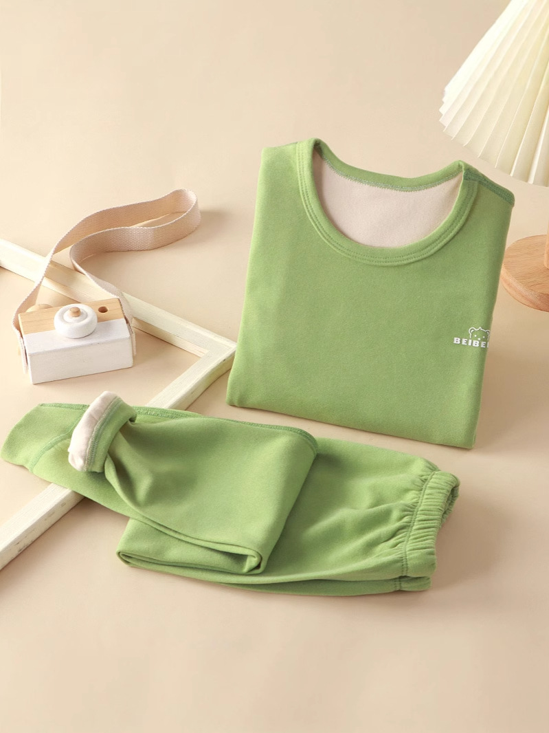 Nuevos trajes de ropa para niños, ropa de otoño para niños, pantalones largos, trajes de otoño e invierno de Derong, ropa interior de base para niñas