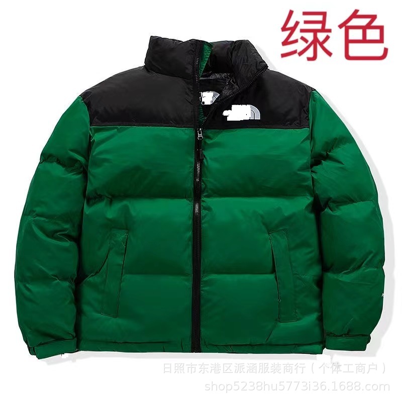 1996 chaqueta de algodón bordada clásica para hombres y mujeres 2024 pareja de invierno de collar vertical ropa de pan a prueba de frío