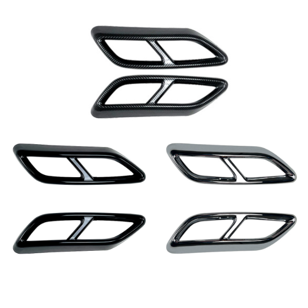 Marco Decorativo de Tubo de Escape Cuádruple Audi A3 8Y Sline Sedan ABS Autoadhesivo