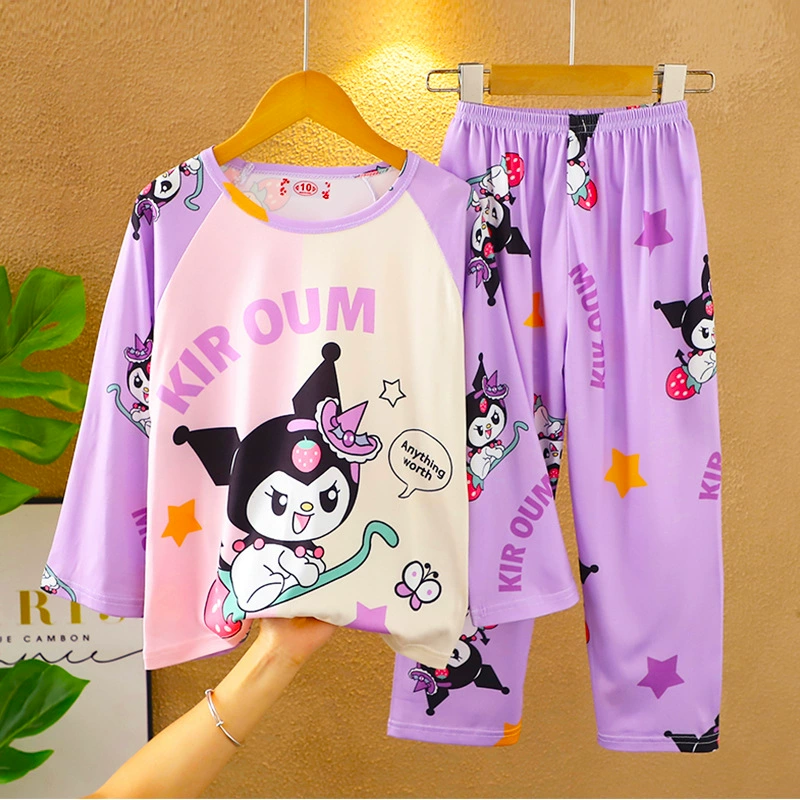 Children's summer pijama for boys, thin long-sleeve, cartoon set