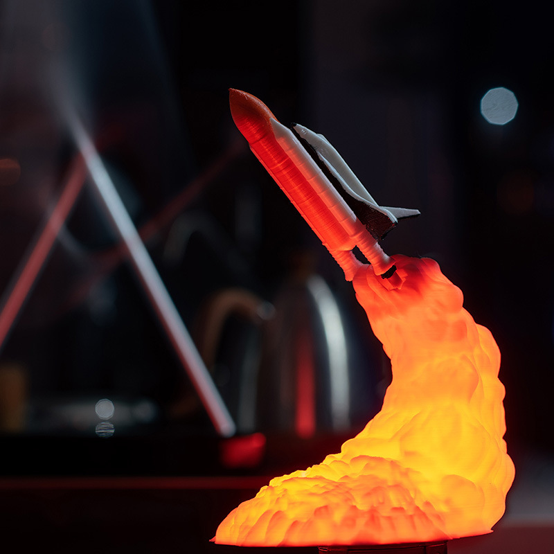 3d印刷ロケットランプの新しい奇妙な贈り物クロスボーダー電子創意製品の置物ledナイトライト|undefined