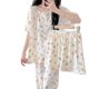 Cross-border Foreign Trade Round Neck Three-piece Cloud Cotton Pajamas Women's Spring and Summer Breathable Sweet Gauze Home Clothes suit