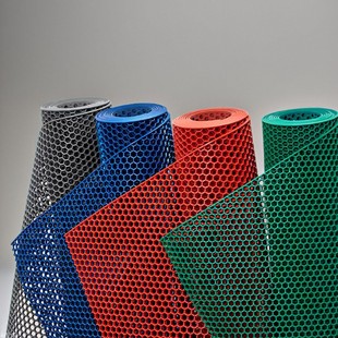 Floor Mat Non-slip Wear-resistant Mat Beef Tendon Hollow Hexagon Kitchen Carpet Swimming Pool Bathroom Grid Non-slip Mat