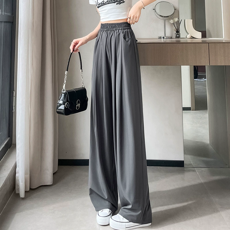 Silk face mask, trousers, plus size, loose fit