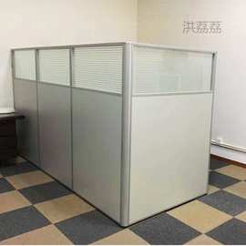 办公室移动屏风隔断现代简约移动折叠活动屏风高隔断板式推拉隔墙