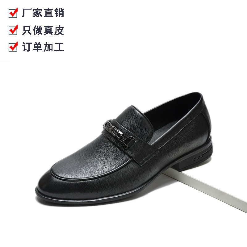 Фабрика на заказ 2025 новые мужские бизнес-кожаные туфли