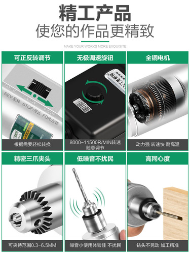 Meinite Electric Grinder Mini Handheld Carving Tool Electric Jade Polishing Cutting Machine Mini Electric Drill Grinding Machine