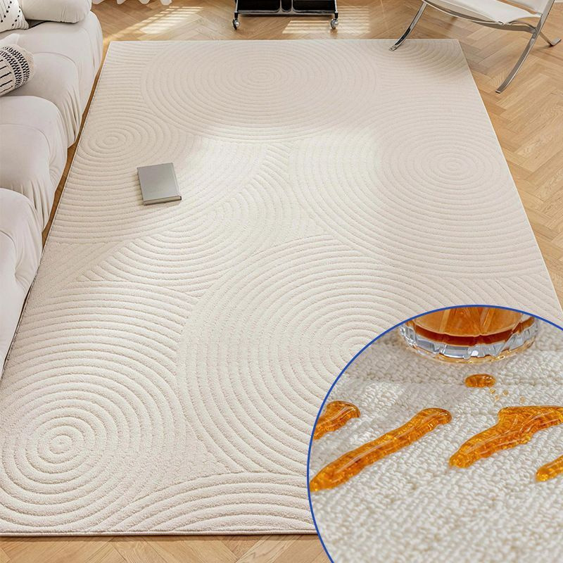 Salón impermeable alfombra antiincrustación cremosa de diatomita simple sofá de dormitorio lavable mesa de té lujoso