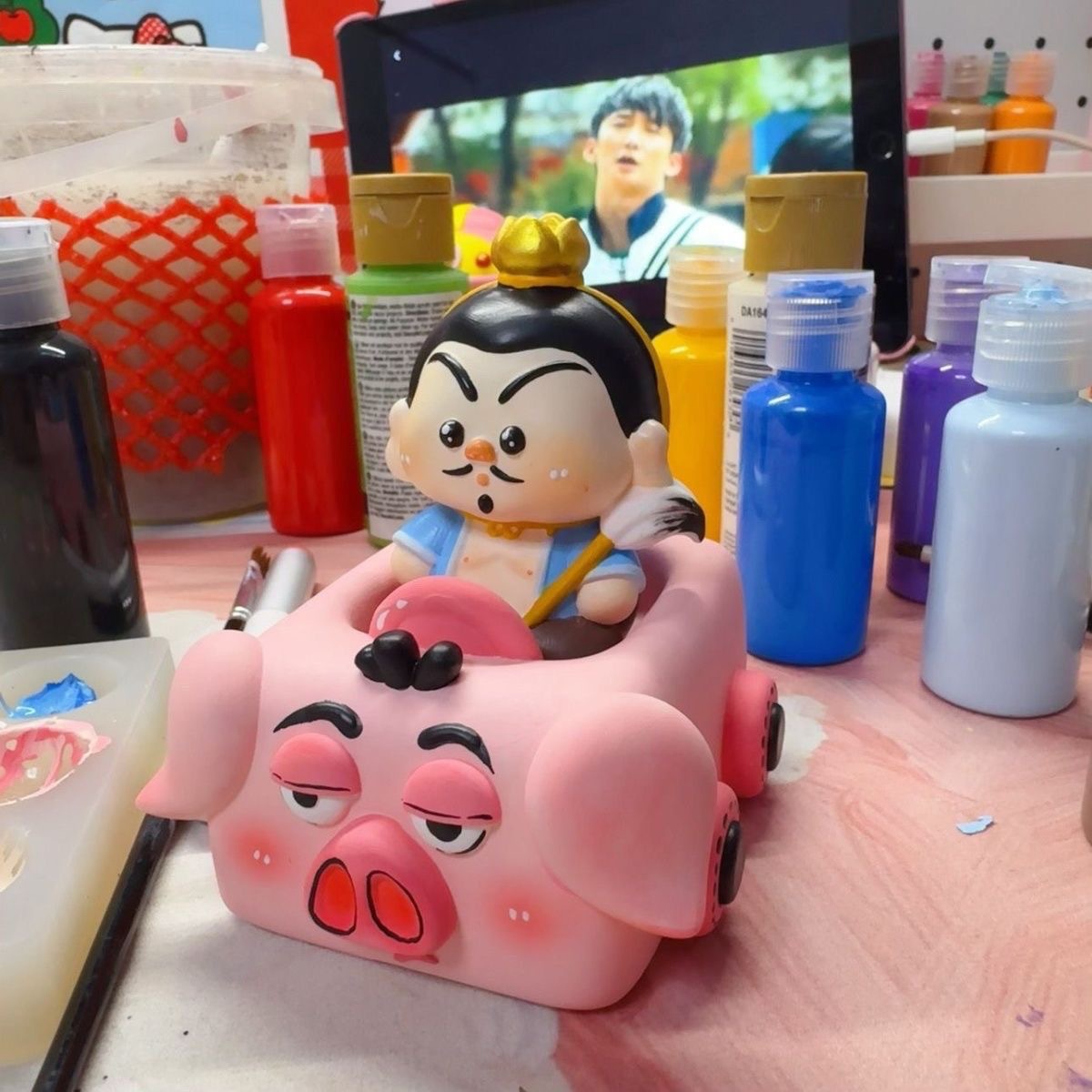 Muñeca de yeso de estilo explosivo al contado, embrión blanco, puesto pequeño del mercado nocturno, muñeca de yeso coloreada especial, centro comercial, exclusivamente para venta al por mayor