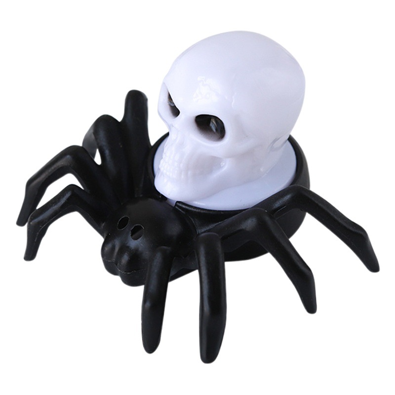 Decoración de Halloween lámpara de calavera de araña nueva lámpara de calabaza accesorios de decoración de fiesta lámpara de vela led luz de noche