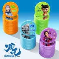 Монеты Nezha Points награждают детей, учащихся начальной школы, карточка для обучения, монета, школьный класс, учебное заведение, пластик