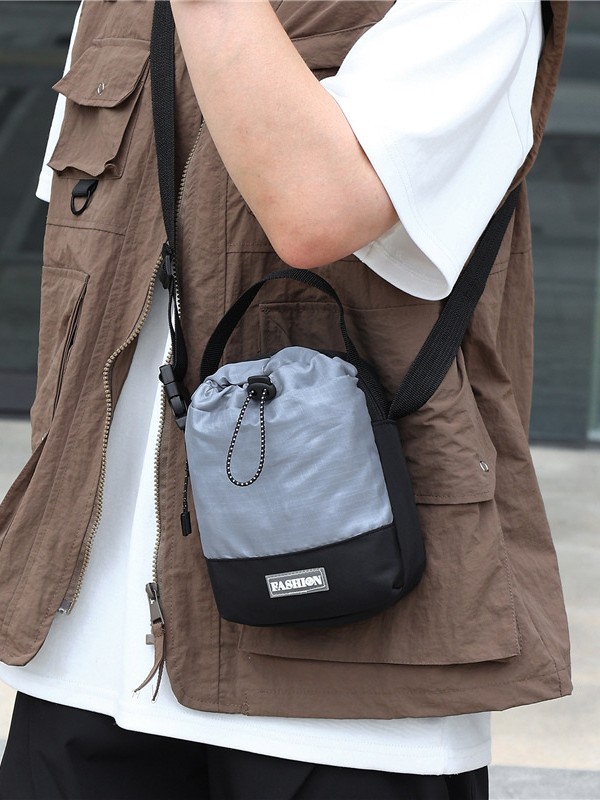 Teléfono móvil taza de agua en una bolsa de montaña deportivo al aire libre ciclismo cuerda de dibujo de hombro bolso portátil bolso