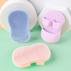 シリコン洗顔ブラシ、携帯用ソフト洗顔ブラシ、毛穴の汚れを落とし、黒ずみを取り除きます