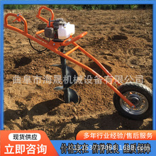 电动大功率地钻钻头机 螺旋打桩洞种植土冰钻机 现货挖坑机