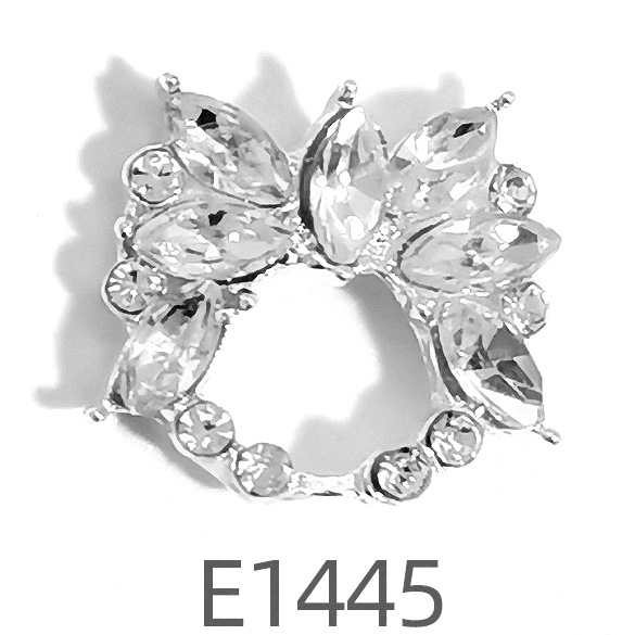 Nuevos accesorios de uñas de aleación especial de comercio electrónico transfronterizo lote mixto sonrisa cara arco uñas pegadas fábrica de diamantes al por mayor