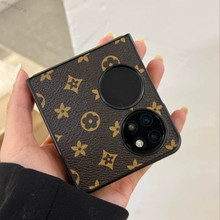 适用于华为P50Pockets/新款ins网红手机壳Pocket2时尚经典老花纹