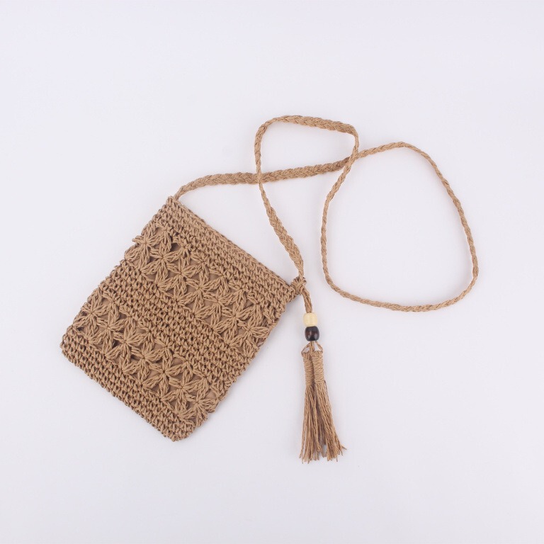 Dropshipping New Product Simple Hollow Tassel Crossbody Straw Bag Handwoven Bag Summer Vacation Beach Bag Dropshipping New Product Simple Hollow Tassel Crossbody Straw Bag Handwoven Bag Summer Vacation Beach Bag