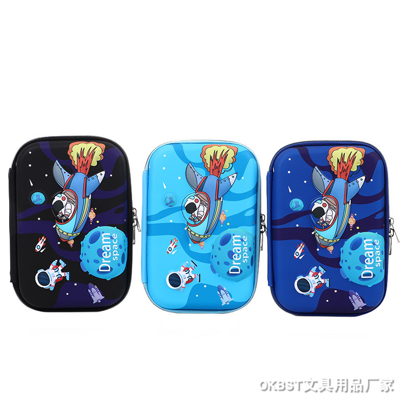 Caja de lápiz grande 3D EVA caja de lápiz de papelería caja de lápiz de estudiante de escuela primaria kindergarten lindo ins caja de lápiz creativa de gran capacidad