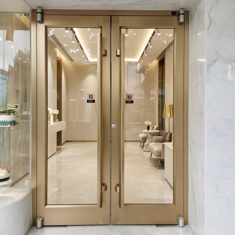 KFC door pivot hinge, office building entrance commercial door, aluminum alloy swing door, soundproof door, glass door KFC door pivot hinge, office building entrance commercial door, aluminum alloy swing door, soundproof door, glass door