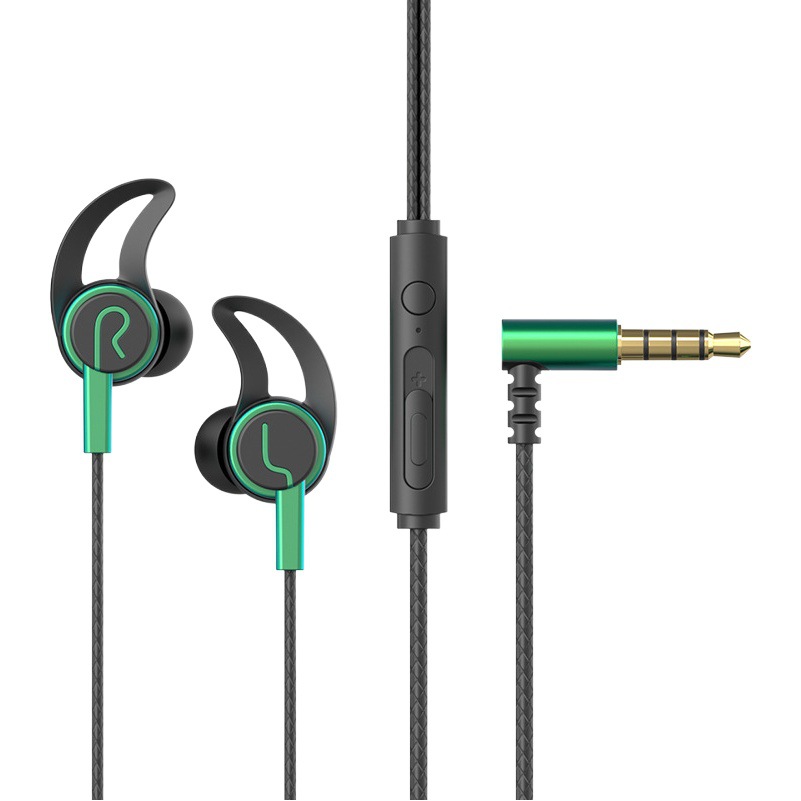 Auriculares VPB con cable en la oreja computadora teléfono móvil typec codo con micrófono e-sports pollo escuchando voz y voz posición tapones para los oídos