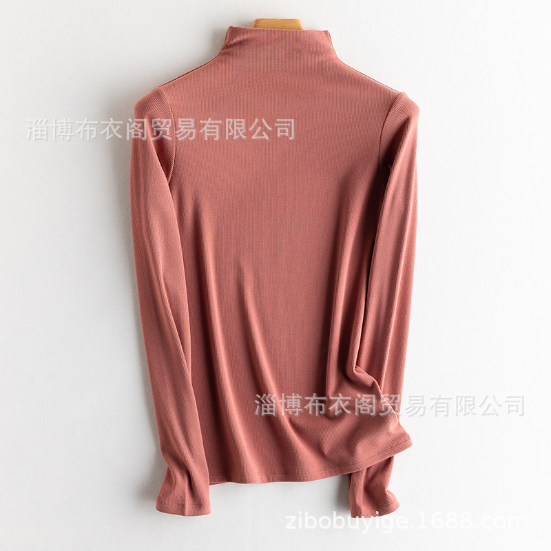 브릭레드[하프 터틀넥]