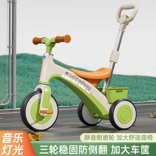 Export children's tricycle 1-3 years old baby bicycle with music bicycle light balance car multi-function