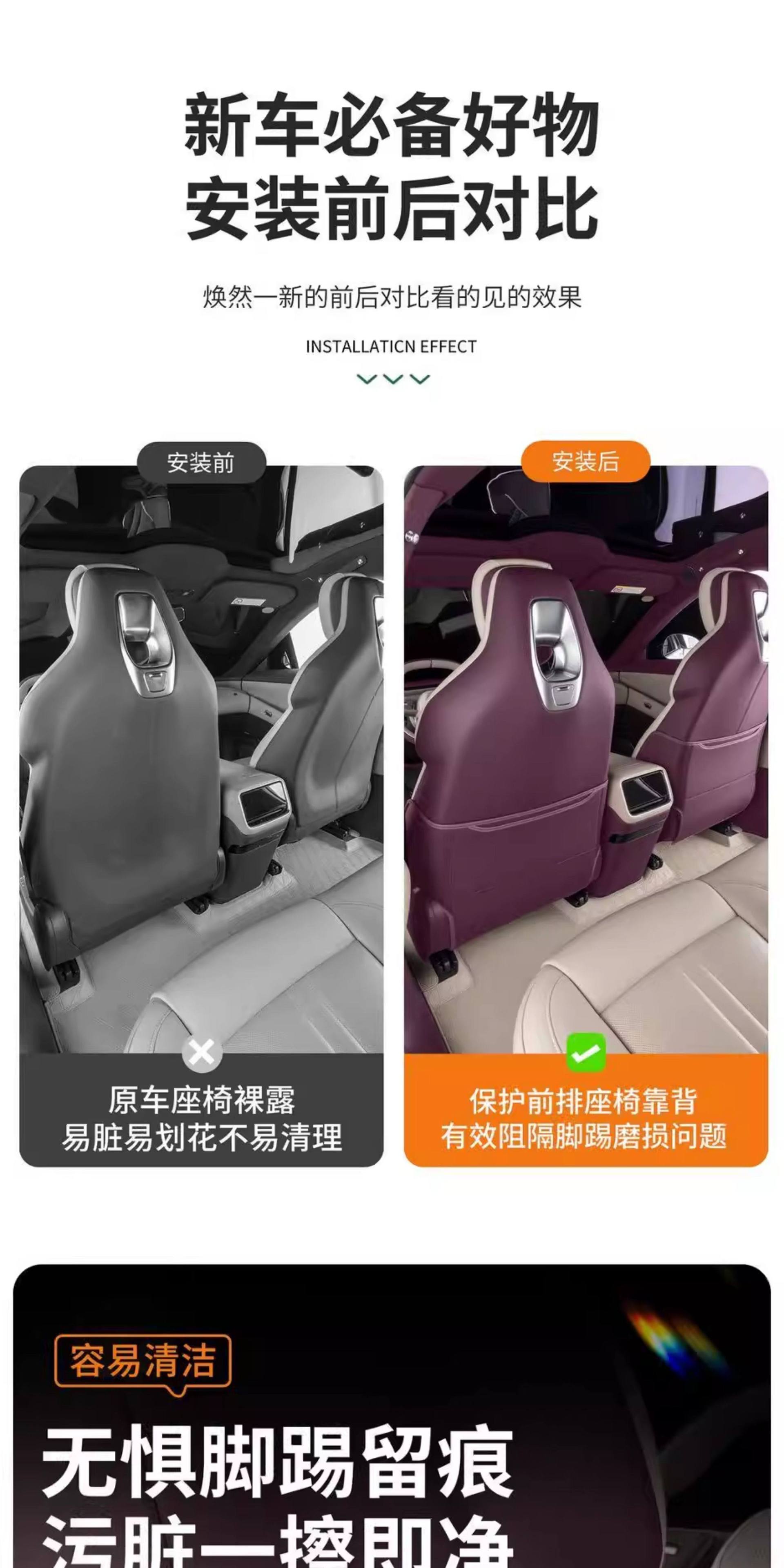 Suitable for Xiaomi YU7/SU7 anti-kick pad, rear seat anti-kick protective pad, anti-dirt and wear-resistant interior accessory modification
