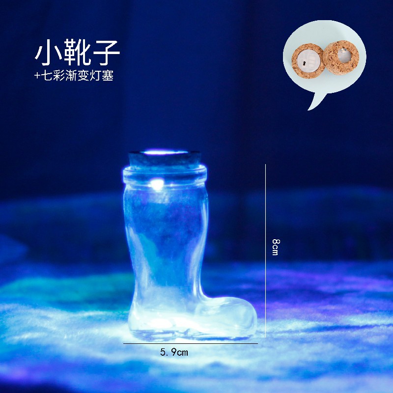 Botella de deseos de bricolaje al por mayor, botella de cielo estrellado, botella de nebulosa, botella de arco iris, botella de deriva, botella de mar, botella de estrella de la suerte, vidrio