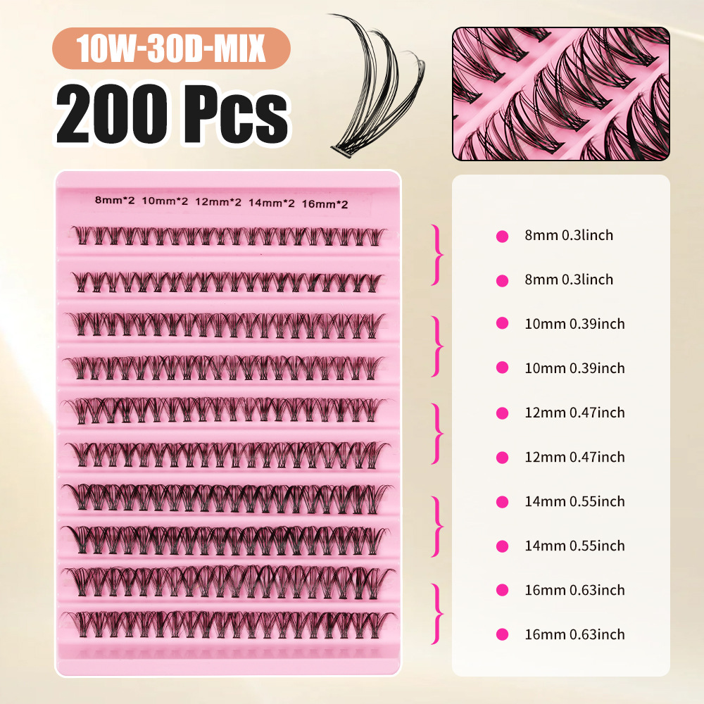 Kit de pestañas europeas y estadounidenses transfronterizas pestañas falsas extensiones DIY pestañas conjunto de pegamento pestañas