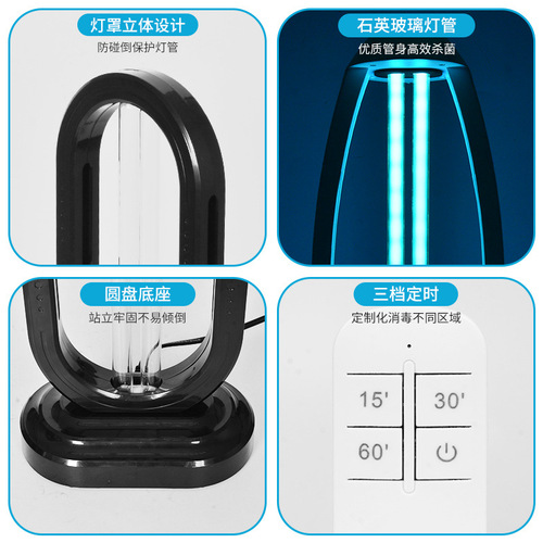 Lesaas Closet Shoe Cabinet School Household Ultraviolet Disinfection Lamp Portable Air Purification Odor UVC Disinfection Lamp