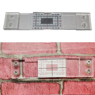 Cross-border gap measuring instrument building wall standard crack monitor acrylic corner crack contrast caliper
