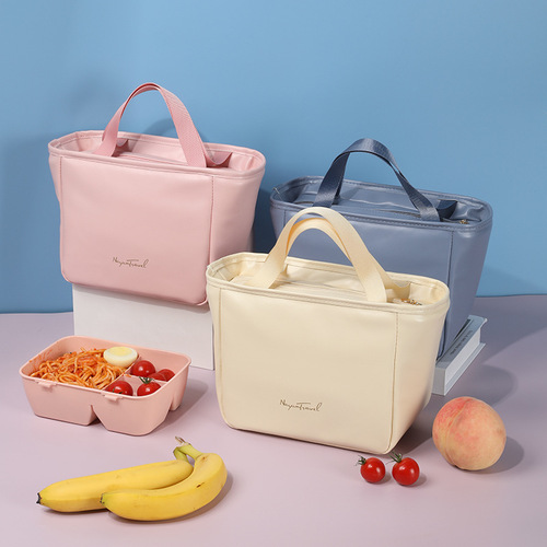 New large capacity pu insulation bag waterproof insulation aluminum foil portable lunch box bag lunch bag lunch bag wholesale